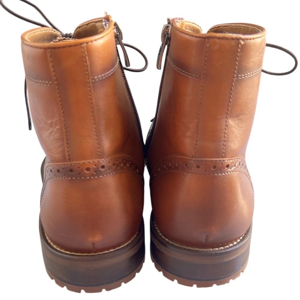 Reaction Kenneth Cole - Kevin Lace-Up Gunner Cap Men’s Dressing Boots Size 8 - Picture 4 of 12